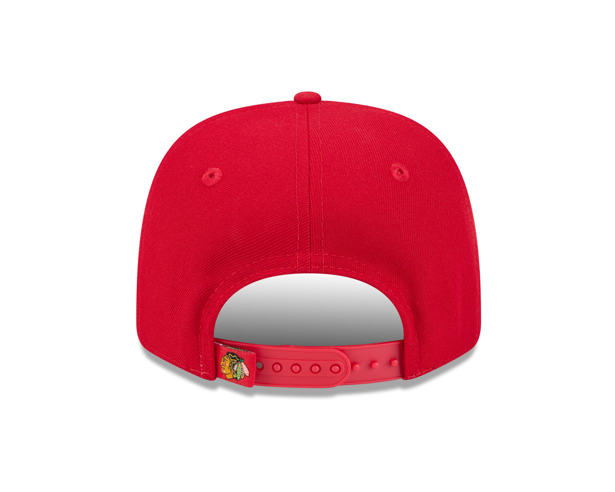Chicago Blackhawks New Era Red 9SEVENTY Hat for Men product image 6, provided for visual reference and product detail review