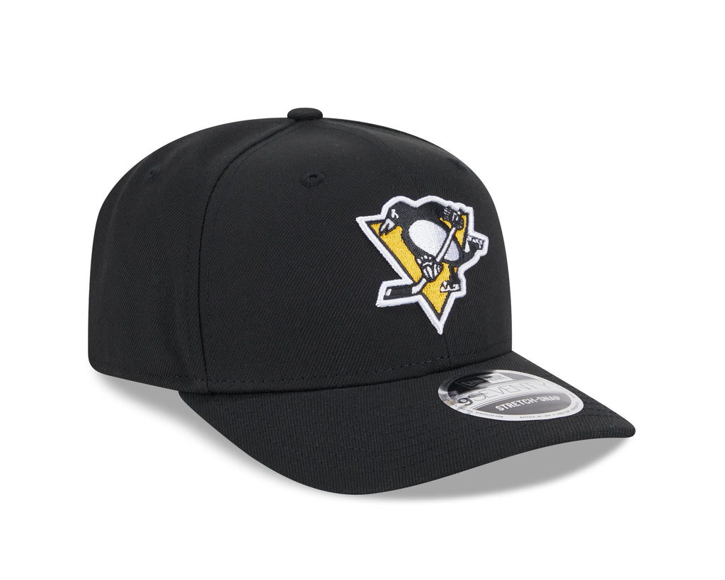 Pittsburgh Penguins Black New Era 9SEVENTY Adjustable Hat for Men product image 3, provided for visual reference and product