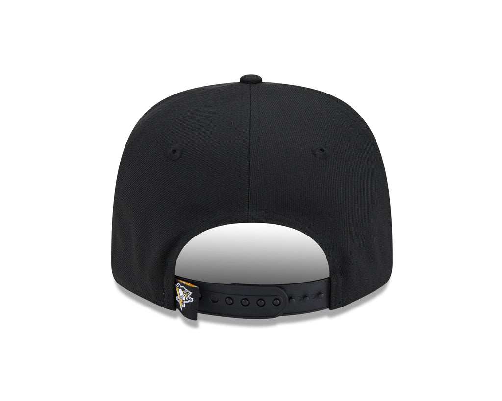 Pittsburgh Penguins Black New Era 9SEVENTY Adjustable Hat for Men product image 6, provided for visual reference and product