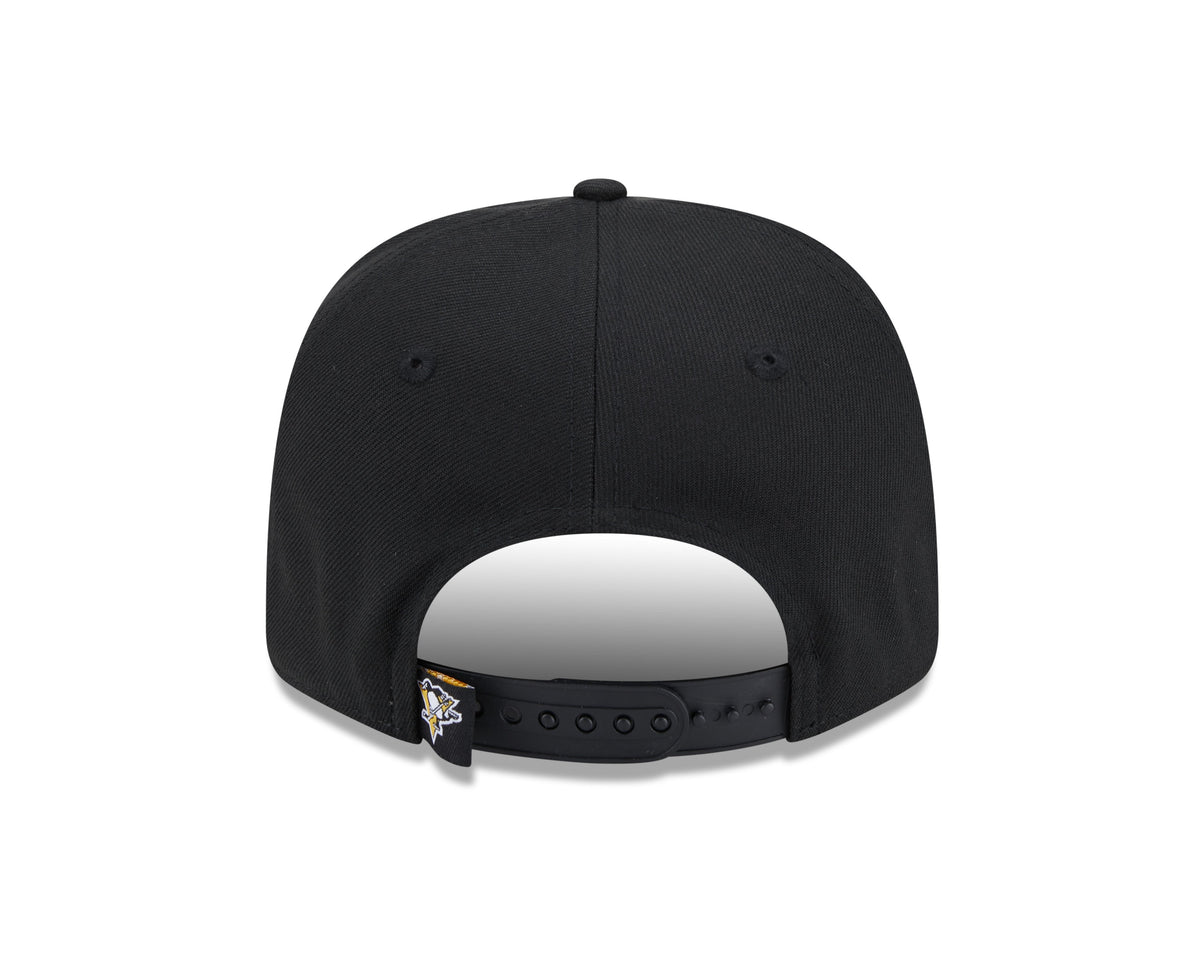Pittsburgh Penguins Black New Era 9SEVENTY Adjustable Hat for Men product image 6, provided for visual reference and product