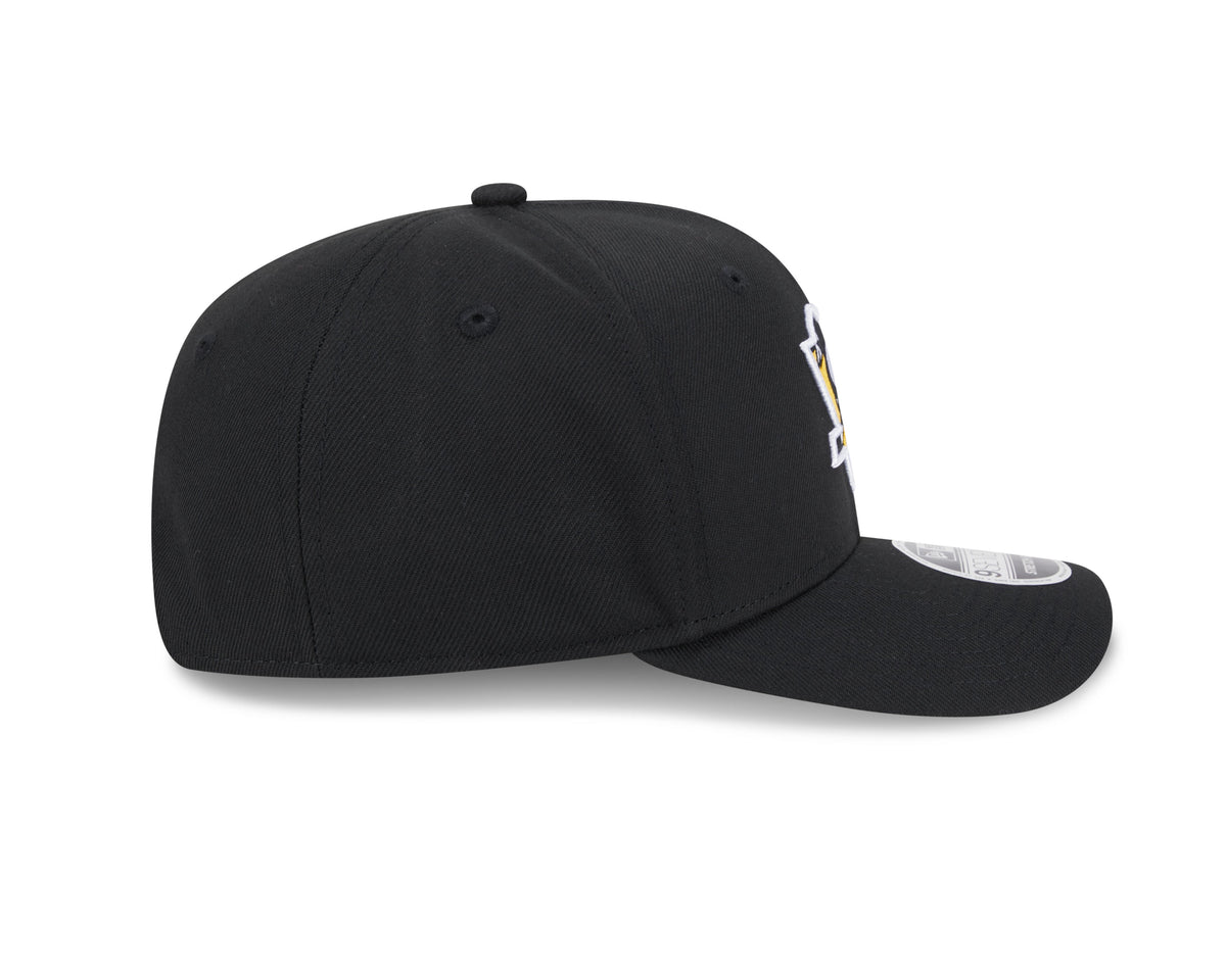 Pittsburgh Penguins Black New Era 9SEVENTY Adjustable Hat for Men product image 5, provided for visual reference and product