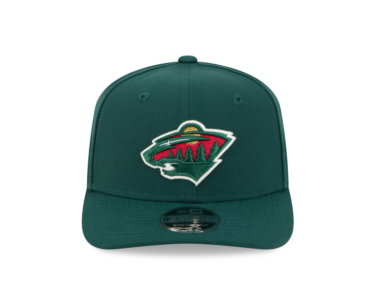 Minnesota Wild Green New Era 9SEVENTY Adjustable Hat for Men product image 2, provided for visual reference and product