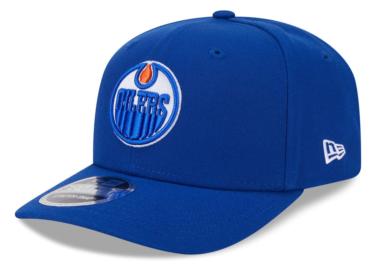 Edmonton Oilers Blue New Era 9SEVENTY Adjustable Hat for Men product image 1, provided for visual reference and product