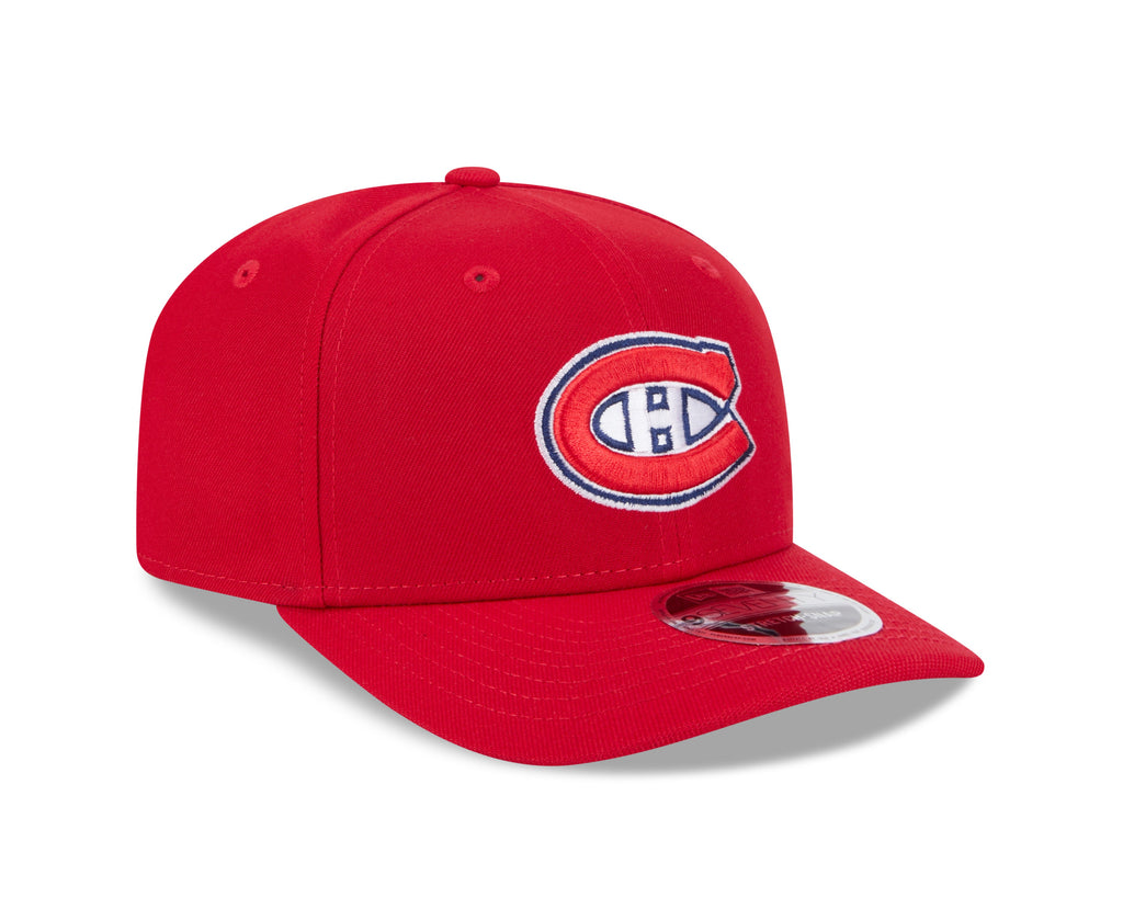 Montreal Canadiens Red New Era 9SEVENTY Adjustable Hat for Men product image 3, provided for visual reference and product