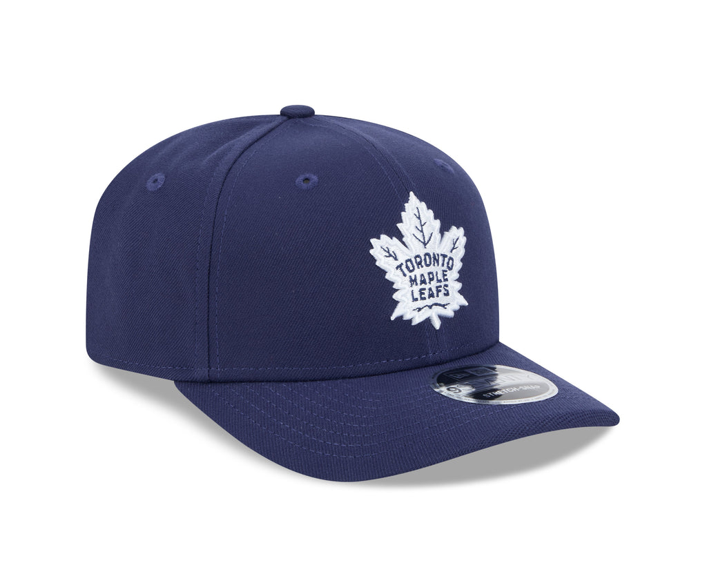 Toronto Maple Leafs Navy Blue New Era 9SEVENTY Adjustable Hat for Men product image 3, provided for visual reference and