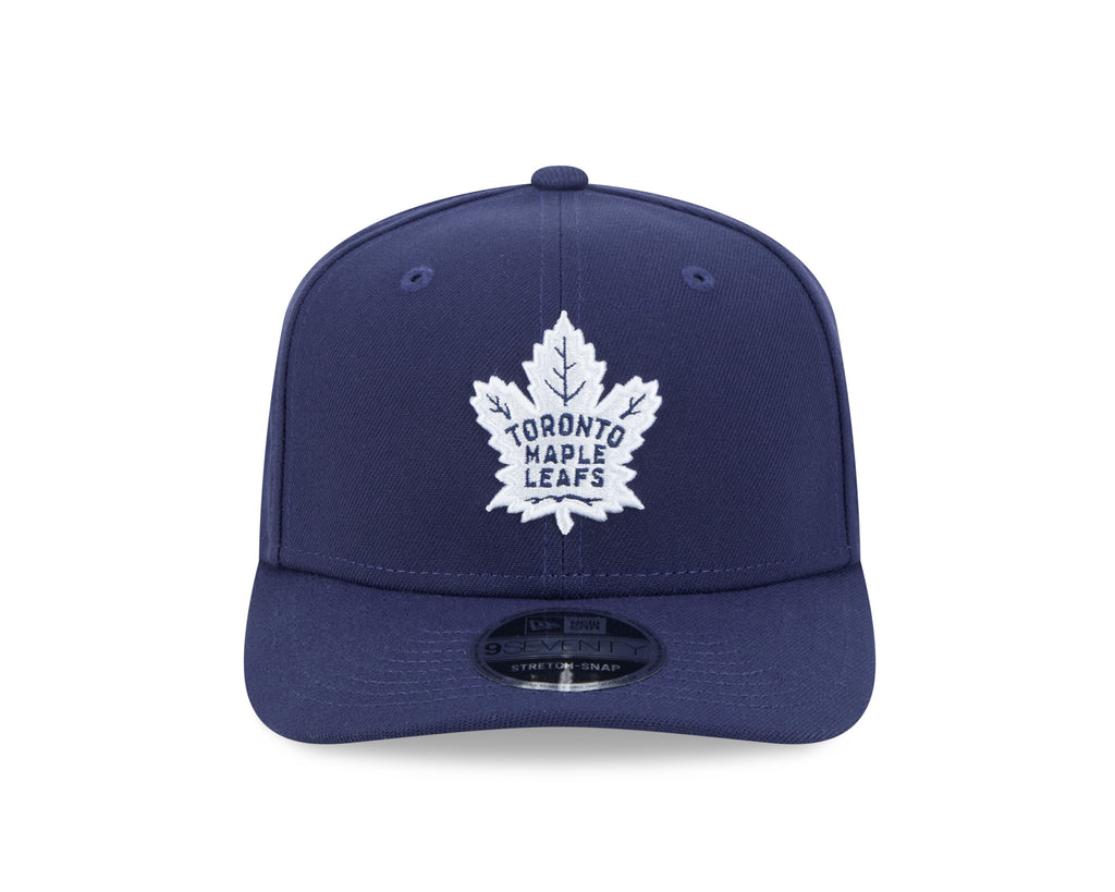 Toronto Maple Leafs Navy Blue New Era 9SEVENTY Adjustable Hat for Men product image 2, provided for visual reference and