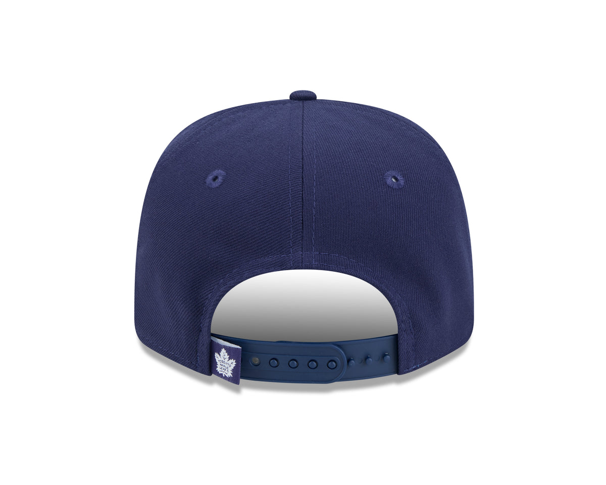 Toronto Maple Leafs Navy Blue New Era 9SEVENTY Adjustable Hat for Men product image 6, provided for visual reference and