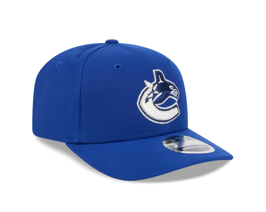 Vancouver Canucks Blue New Era 9SEVENTY Adjustable Hat for Men product image 3, provided for visual reference and product