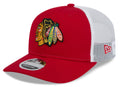 Chicago Blackhawks New Era Red/White 9SEVENTY Trucker Hat for Men product image 1, provided for visual reference and product