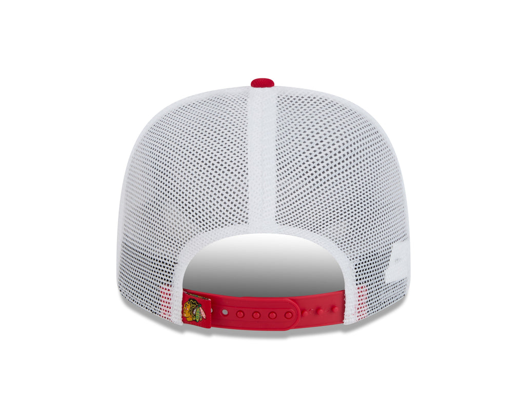Chicago Blackhawks New Era Red/White 9SEVENTY Trucker Hat for Men product image 6, provided for visual reference and product
