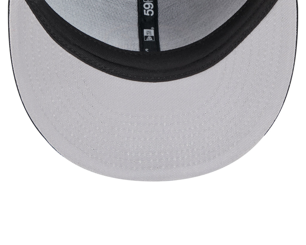 Boston Bruins Black Basic New Era 59FIFTY Fitted Hat product image 7, provided for visual reference and product detail review