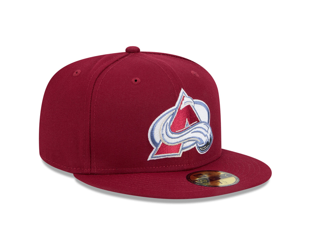 Colorado Avalanche Maroon Basic New Era 59FIFTY Fitted Hat product image 3, provided for visual reference and product detail