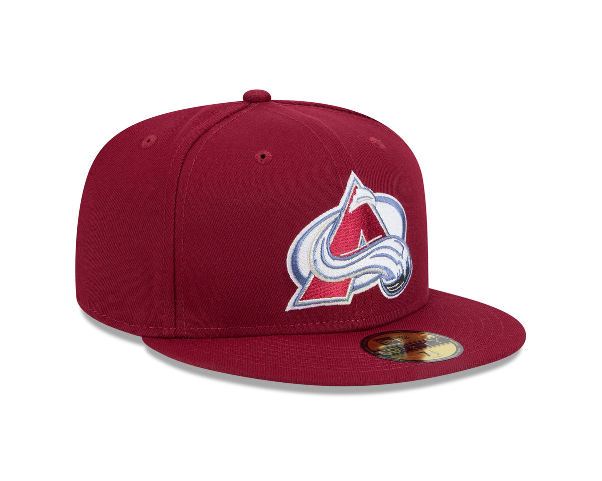 Colorado Avalanche Maroon Basic New Era 59FIFTY Fitted Hat product image 3, provided for visual reference and product detail