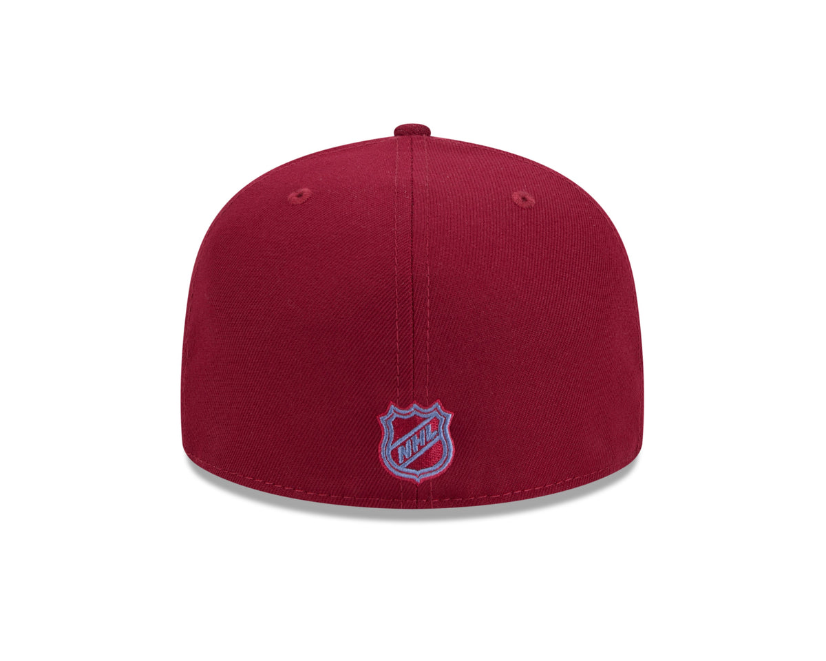Colorado Avalanche Maroon Basic New Era 59FIFTY Fitted Hat product image 6, provided for visual reference and product detail