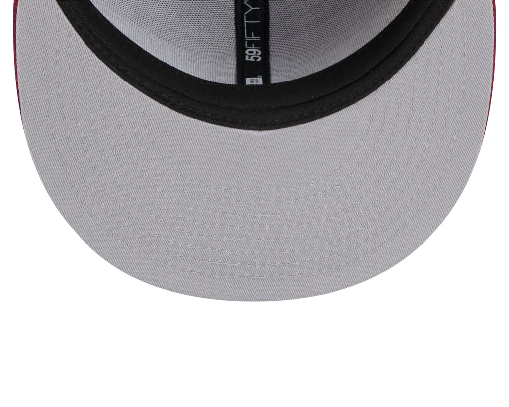 Colorado Avalanche Maroon Basic New Era 59FIFTY Fitted Hat product image 7, provided for visual reference and product detail