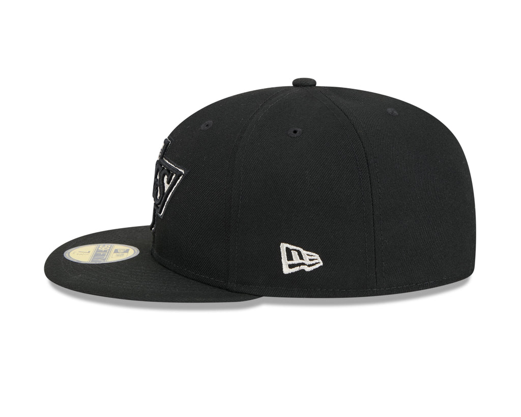 Los Angeles Kings Black Basic New Era 59FIFTY Fitted Hat product image 5, provided for visual reference and product detail