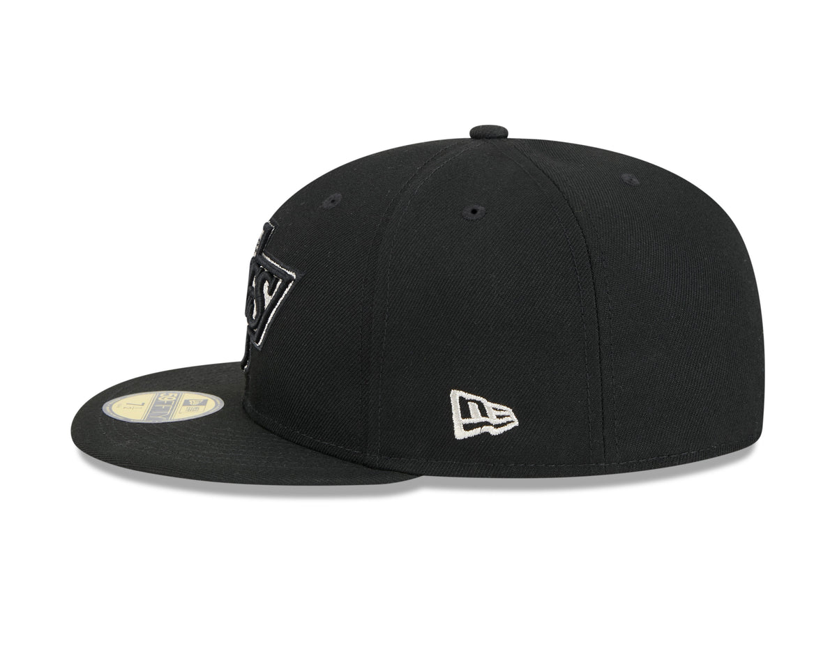 Los Angeles Kings Black Basic New Era 59FIFTY Fitted Hat product image 5, provided for visual reference and product detail