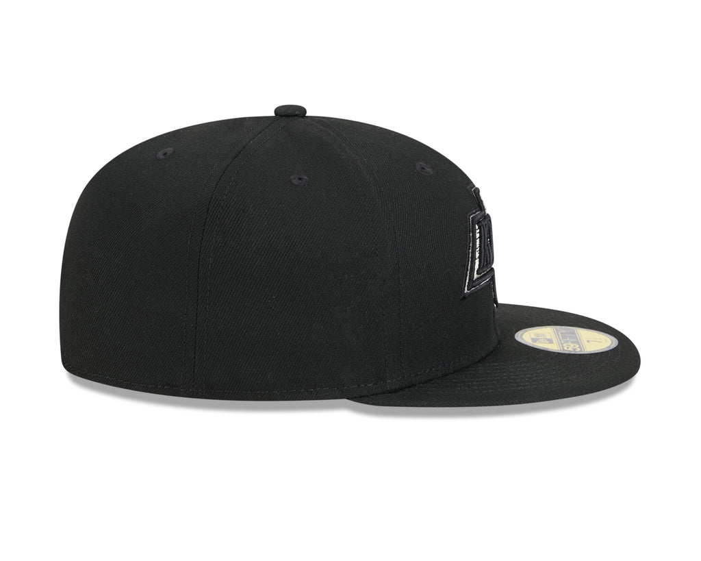 Los Angeles Kings Black Basic New Era 59FIFTY Fitted Hat product image 4, provided for visual reference and product detail