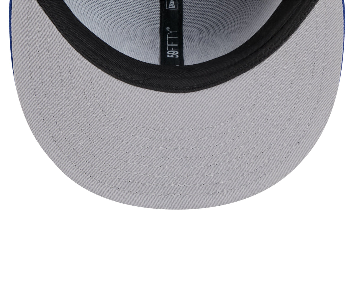 Edmonton Oilers Royal Blue Basic New Era 59FIFTY Fitted Hat product image 7, provided for visual reference and product