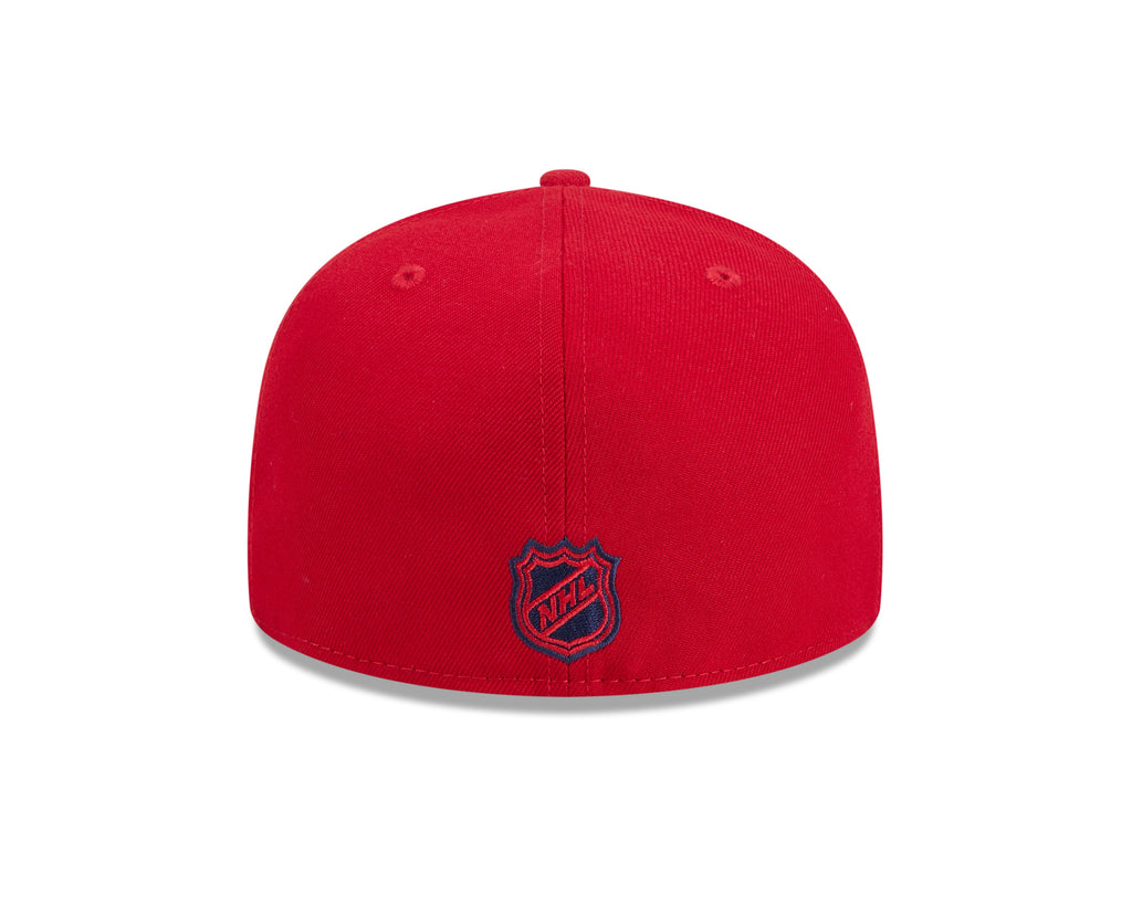 Montreal Canadiens Red Basic New Era 59FIFTY Fitted Hat product image 5, provided for visual reference and product detail