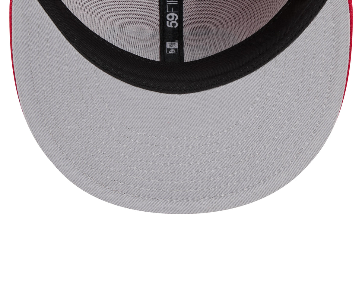 Montreal Canadiens Red Basic New Era 59FIFTY Fitted Hat product image 6, provided for visual reference and product detail