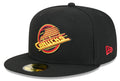 Vancouver Canucks Black Skate Basic New Era 59FIFTY Fitted Hat product image 1, provided for visual reference and product