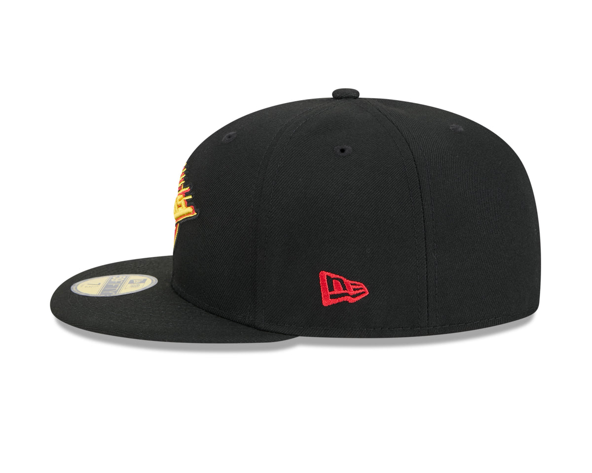 Vancouver Canucks Black Skate Basic New Era 59FIFTY Fitted Hat product image 4, provided for visual reference and product