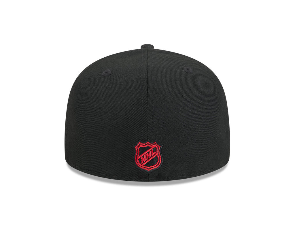 Vancouver Canucks Black Skate Basic New Era 59FIFTY Fitted Hat product image 6, provided for visual reference and product
