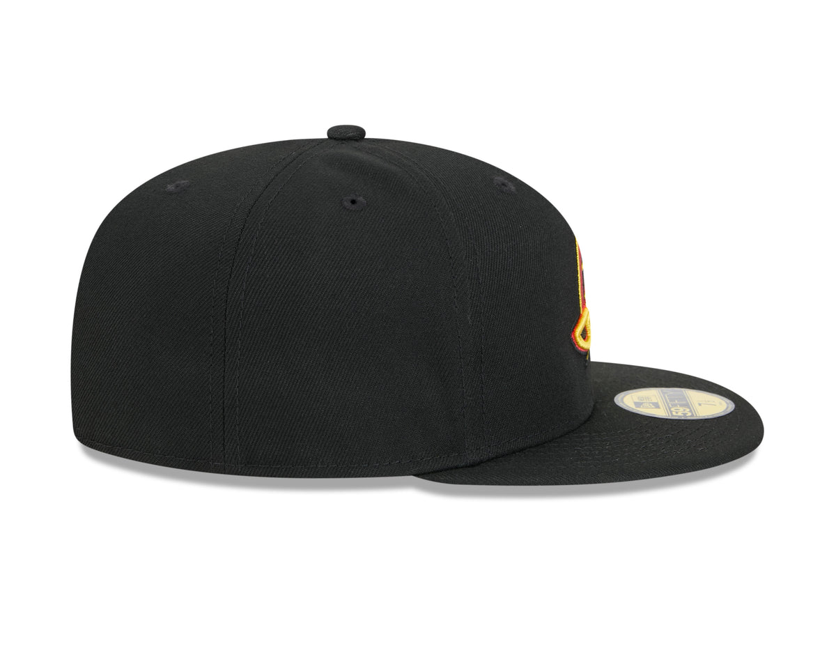 Vancouver Canucks Black Skate Basic New Era 59FIFTY Fitted Hat product image 5, provided for visual reference and product