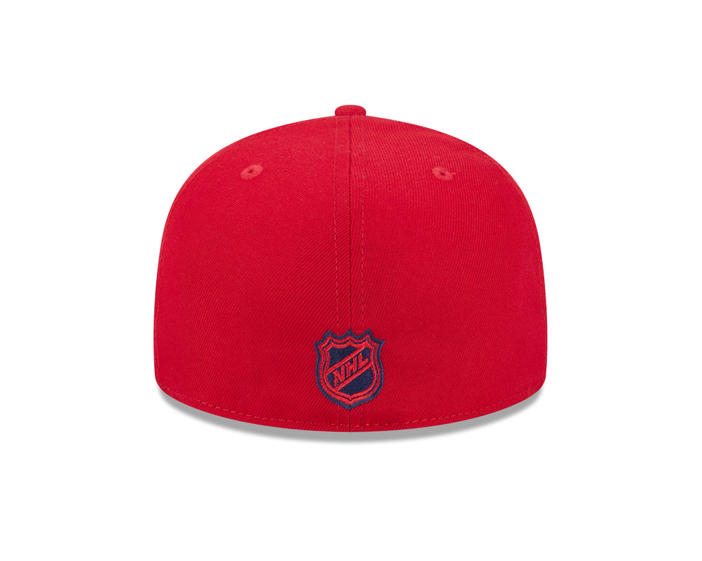 Washington Capitals Red Basic New Era 59FIFTY Fitted Hat product image 6, provided for visual reference and product detail