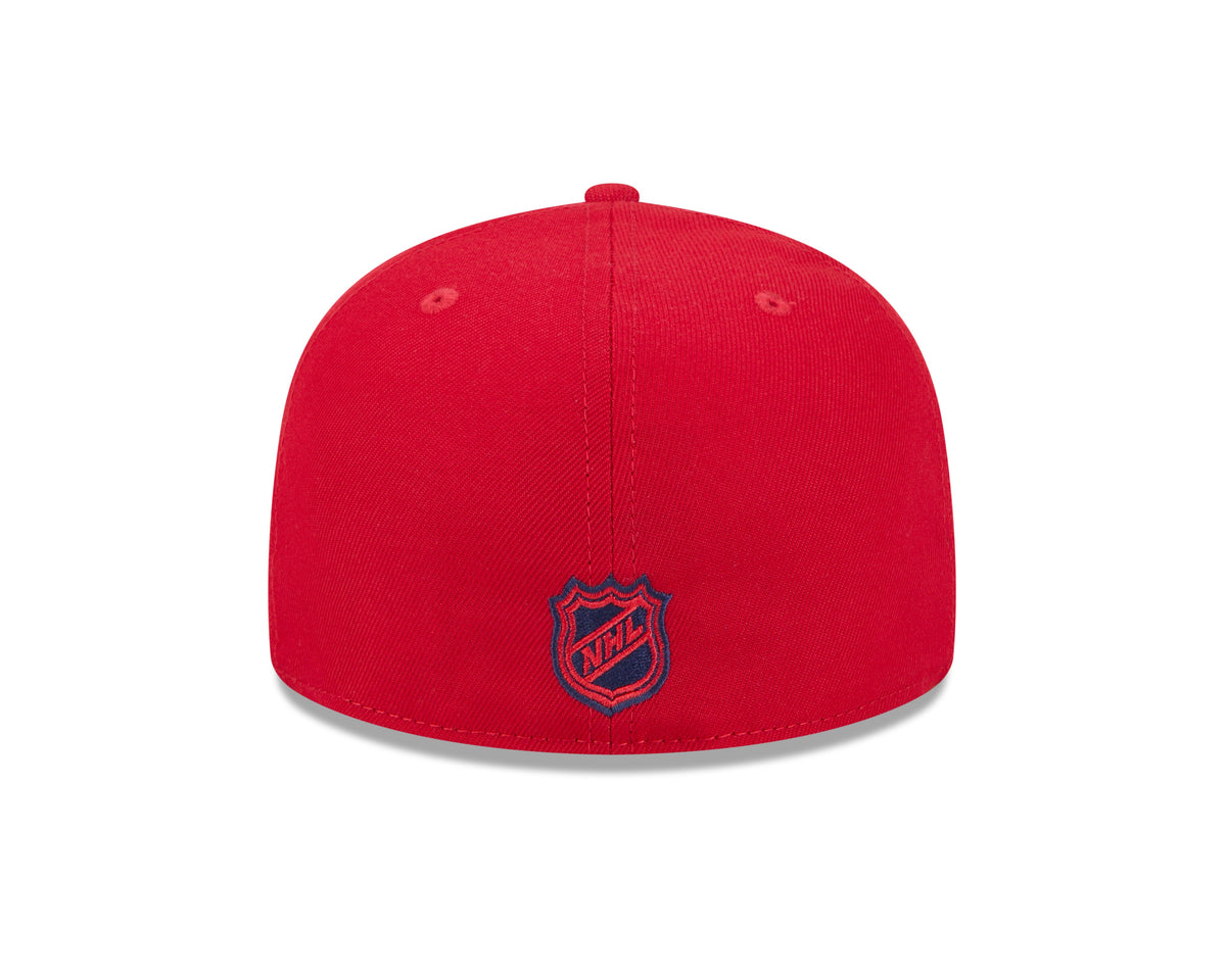 Washington Capitals Red Basic New Era 59FIFTY Fitted Hat product image 6, provided for visual reference and product detail