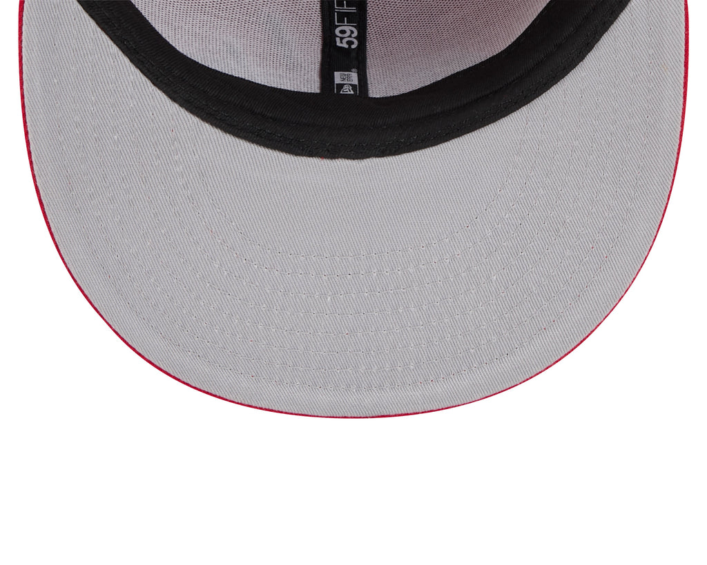 Washington Capitals Red Basic New Era 59FIFTY Fitted Hat product image 7, provided for visual reference and product detail