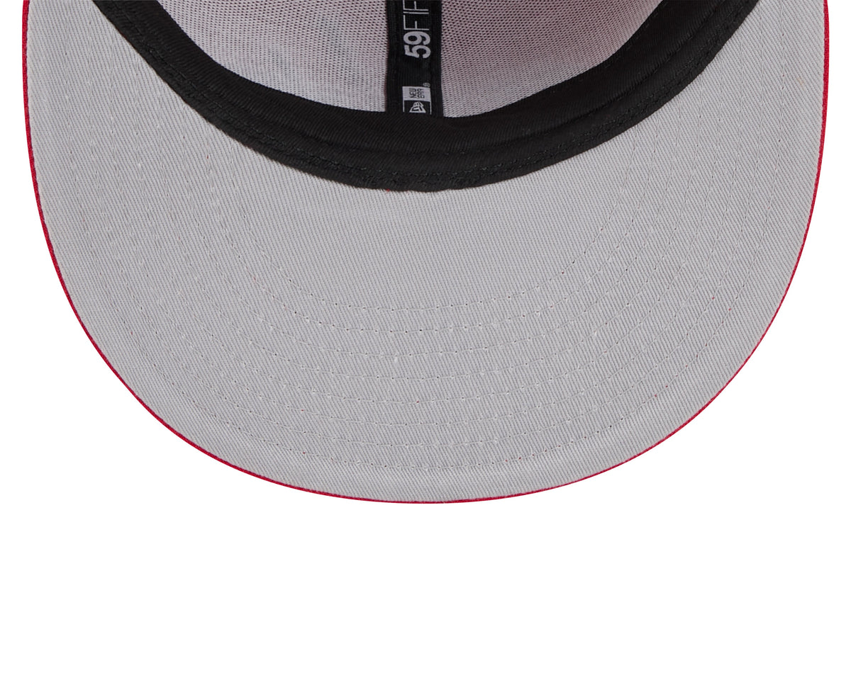 Washington Capitals Red Basic New Era 59FIFTY Fitted Hat product image 7, provided for visual reference and product detail