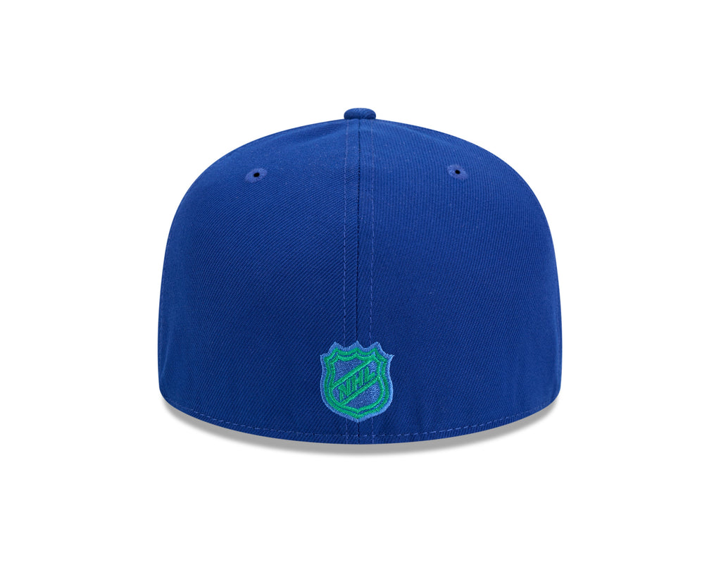 Vancouver Canucks Royal Basic New Era 59FIFTY Fitted Hat product image 6, provided for visual reference and product detail