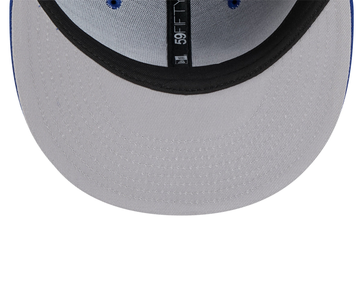 Vancouver Canucks Royal Basic New Era 59FIFTY Fitted Hat product image 7, provided for visual reference and product detail