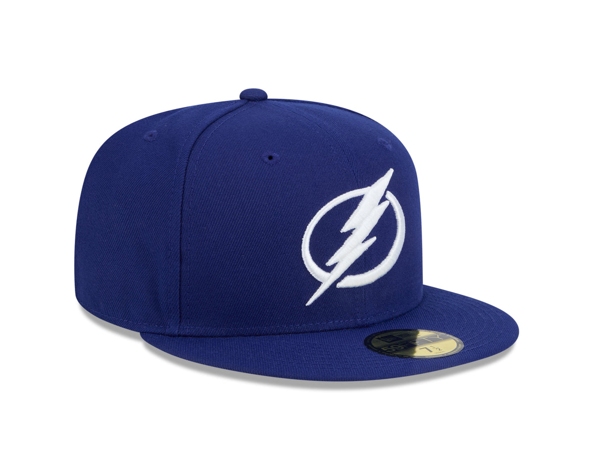 Tampa Bay Lightning Royal Basic New Era 59FIFTY Fitted Hat product image 3, provided for visual reference and product detail