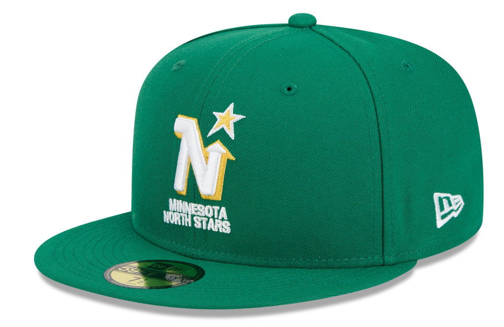 Minnesota North Stars Kelly Green Basic New Era 59FIFTY Fitted Hat product image 1, provided for visual reference and