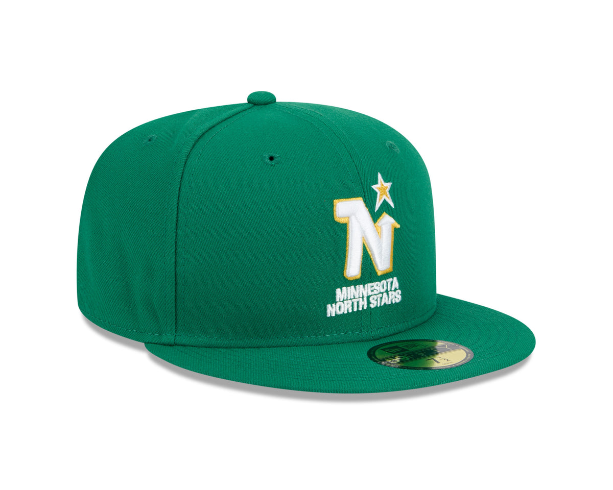 Minnesota North Stars Kelly Green Basic New Era 59FIFTY Fitted Hat product image 3, provided for visual reference and
