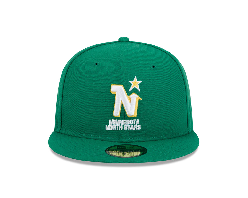 Minnesota North Stars Kelly Green Basic New Era 59FIFTY Fitted Hat product image 2, provided for visual reference and