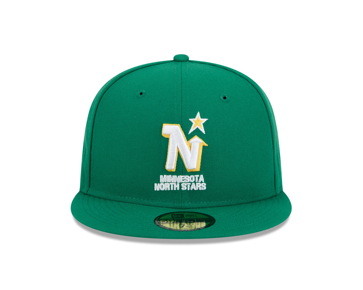 Minnesota North Stars Kelly Green Basic New Era 59FIFTY Fitted Hat product image 2, provided for visual reference and