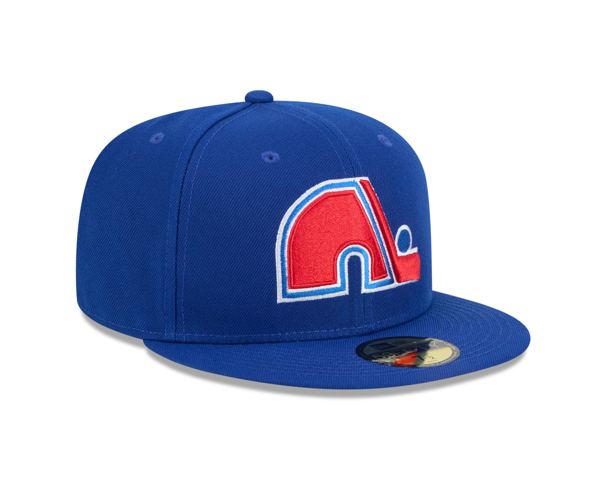 Quebec Nordiques Royal Basic New Era 59FIFTY Fitted Hat product image 3, provided for visual reference and product detail