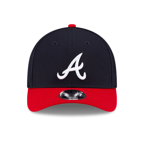 Atlanta Braves Navy/Red New Era Player Replica M-Crown 9FORTY Adjustable Hat product image 2, provided for visual reference