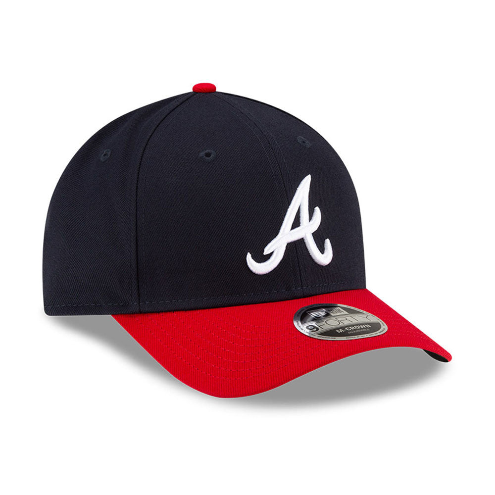 Atlanta Braves Navy/Red New Era Player Replica M-Crown 9FORTY Adjustable Hat product image 3, provided for visual reference