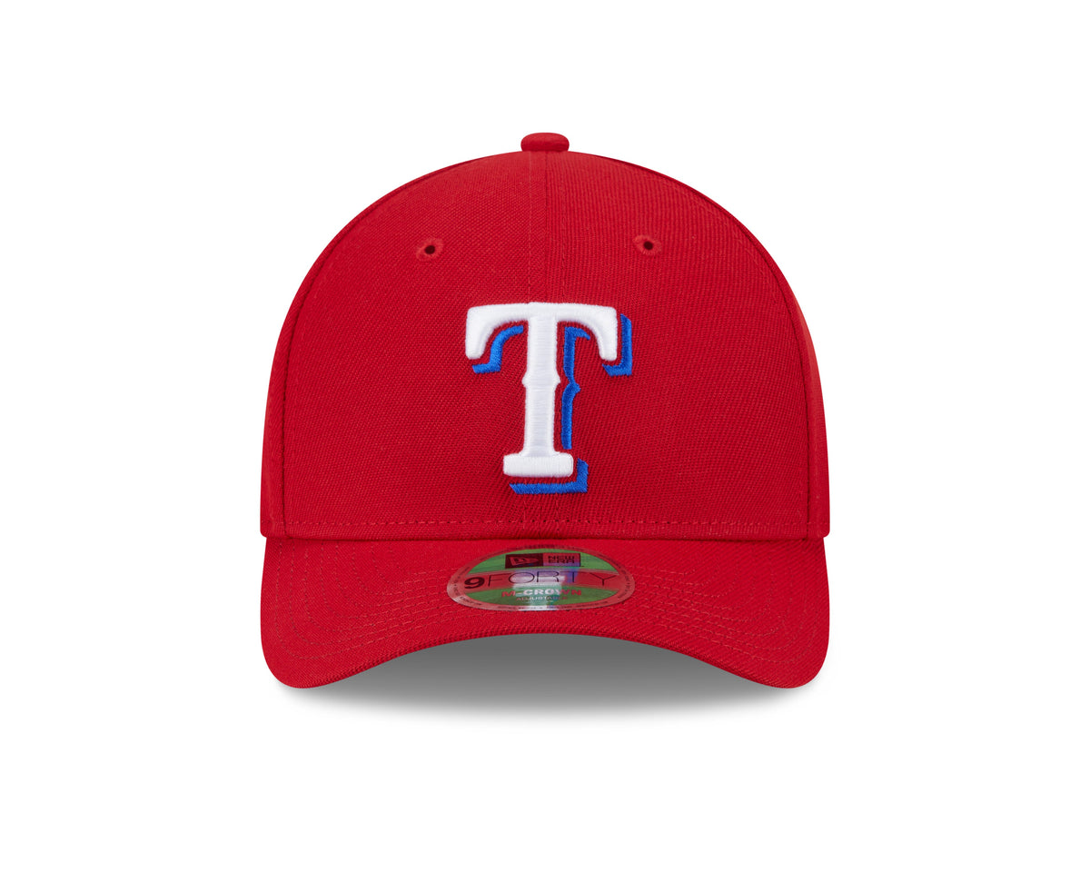 Texas Rangers Red Alternate New Era Player Replica M-Crown 9FORTY Adjustable Hat product image 2, provided for visual