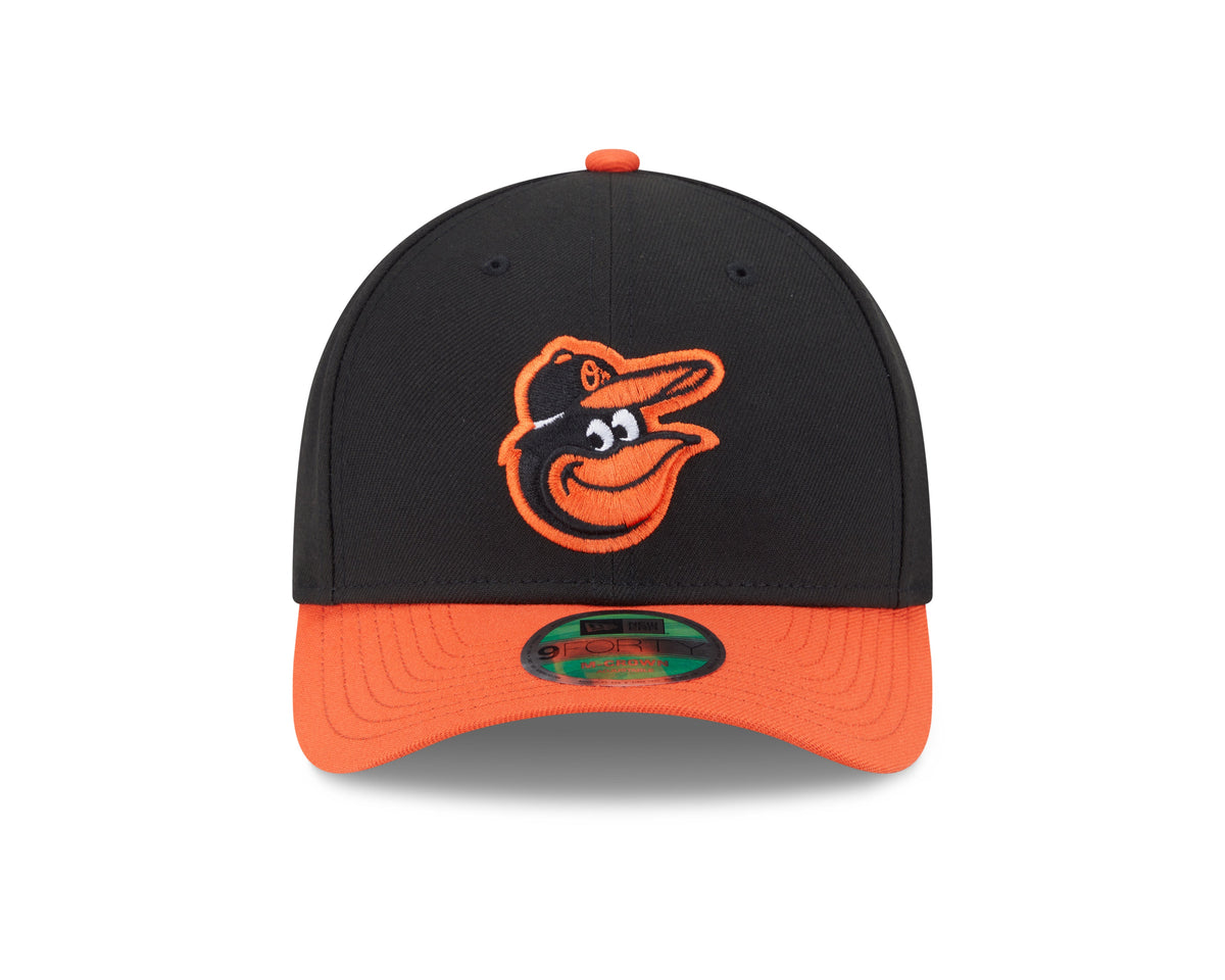 Baltimore Orioles Black/Orange Road New Era Player Replica M-Crown 9FORTY Adjustable Hat product image 2, provided for