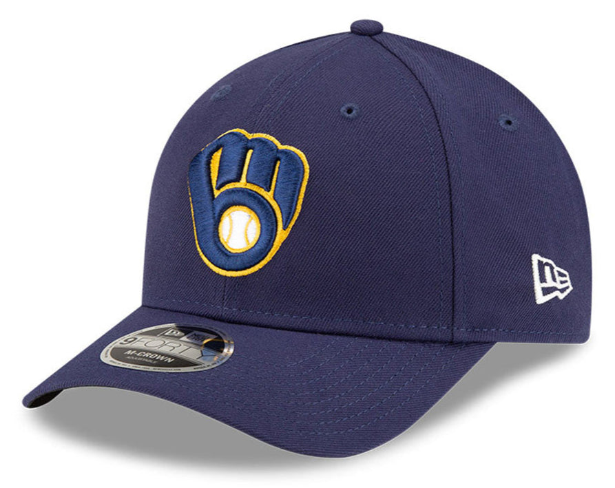 Milwaukee Brewers Navy Blue New Era Player Replica M-Crown 9FORTY Adjustable Hat product image 1, provided for visual