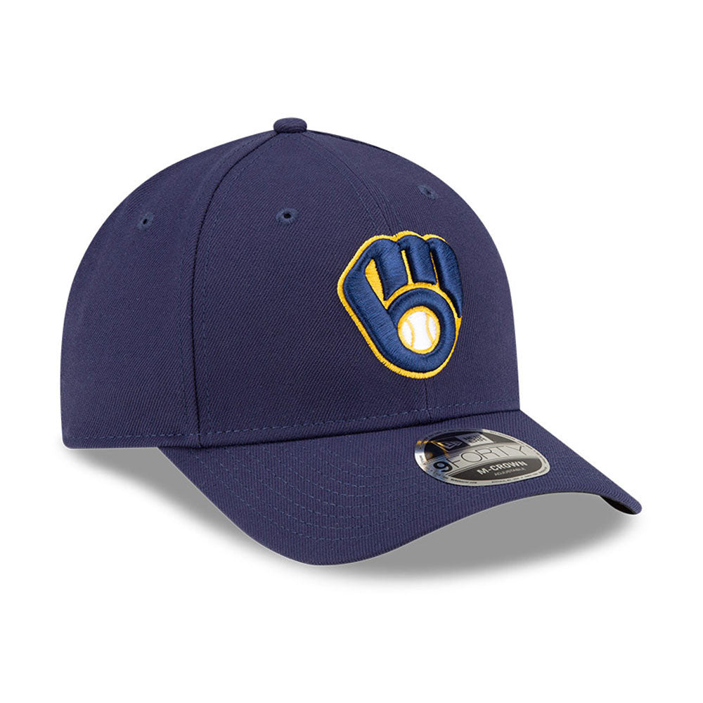 Milwaukee Brewers Navy Blue New Era Player Replica M-Crown 9FORTY Adjustable Hat product image 3, provided for visual