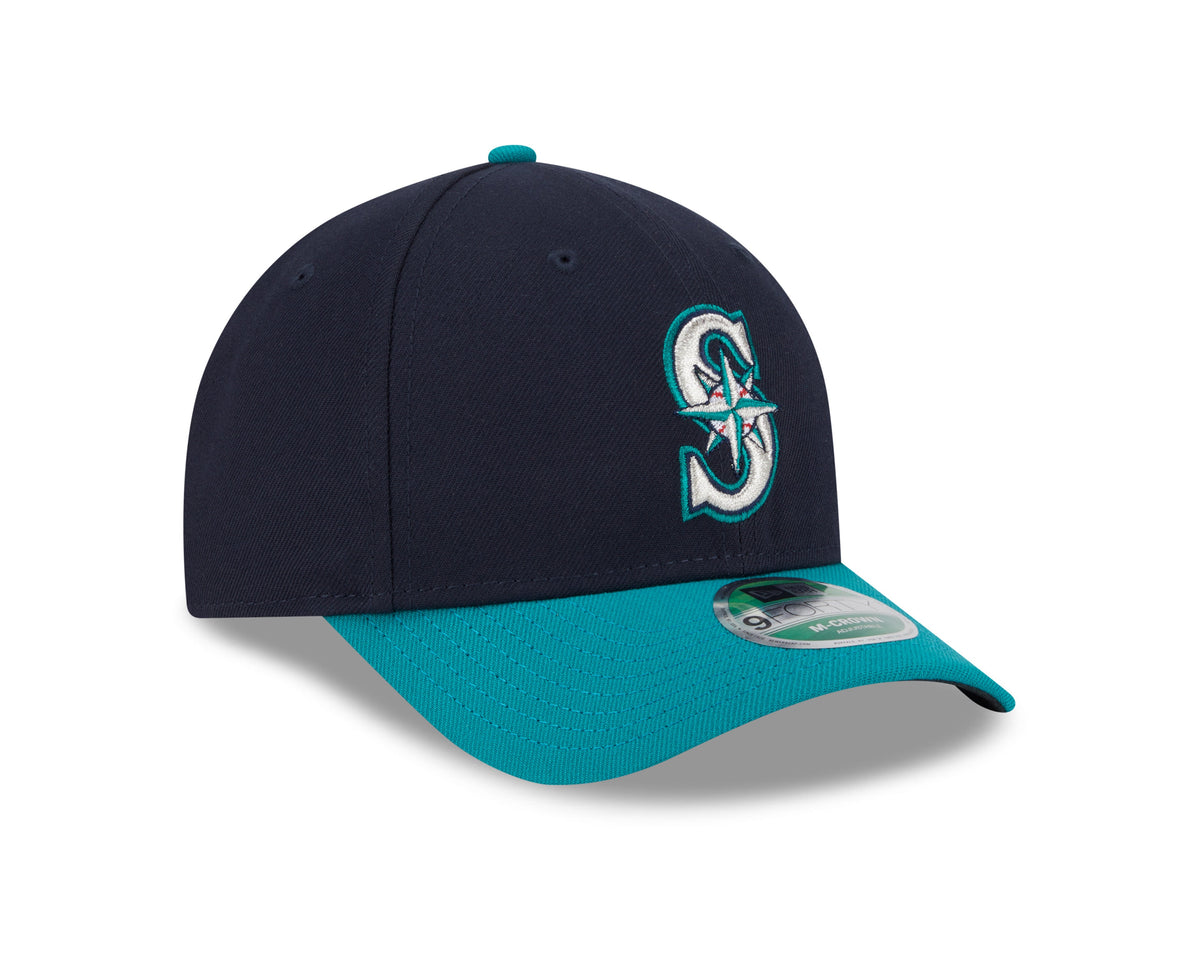 Seattle Mariners Navy/Teal New Era Player Replica M-Crown 9FORTY Adjustable Hat product image 3, provided for visual