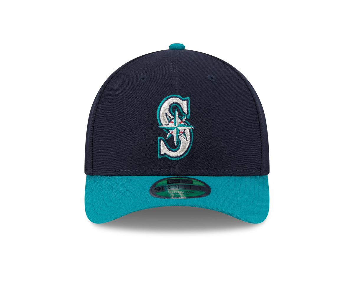 Seattle Mariners Navy/Teal New Era Player Replica M-Crown 9FORTY Adjustable Hat product image 2, provided for visual