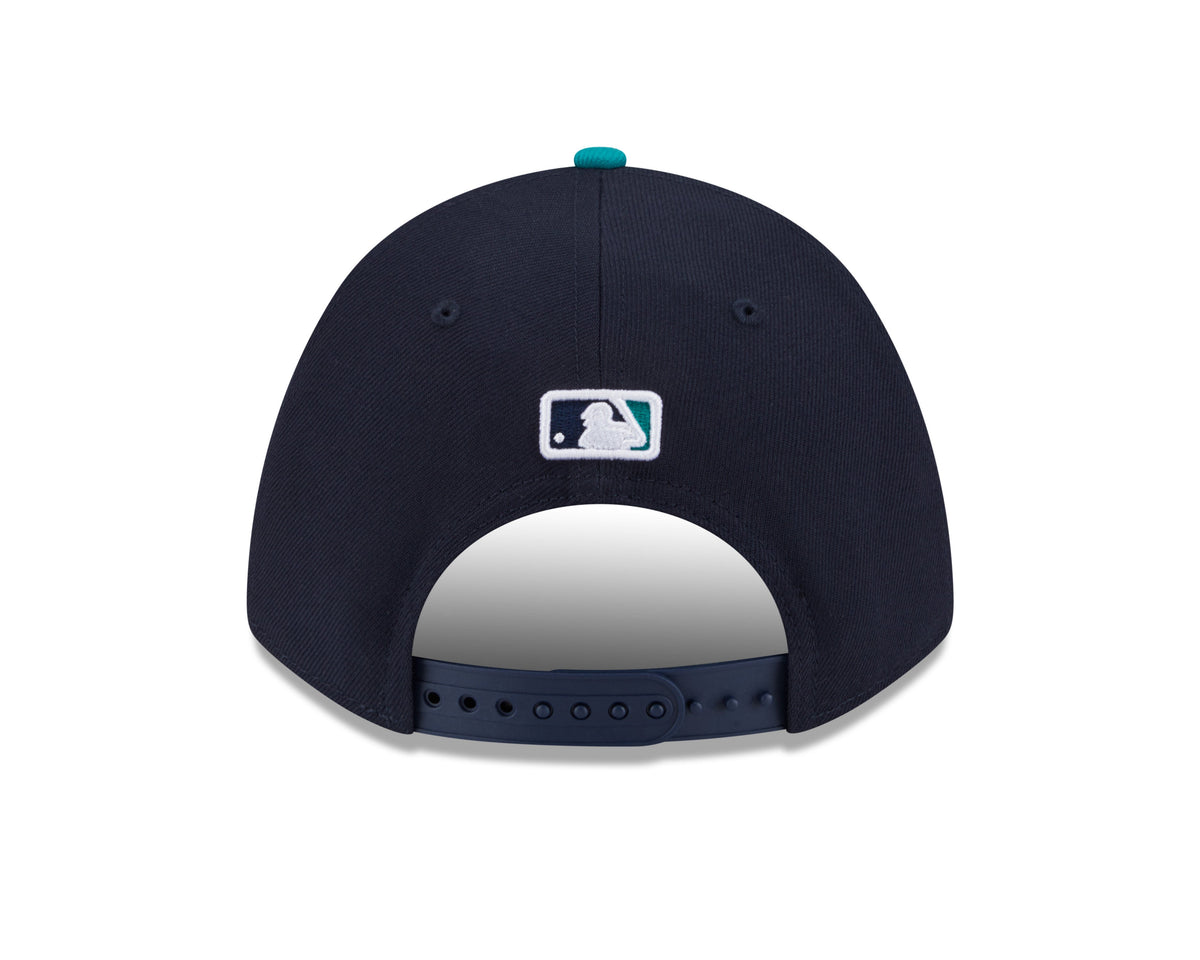 Seattle Mariners Navy/Teal New Era Player Replica M-Crown 9FORTY Adjustable Hat product image 6, provided for visual